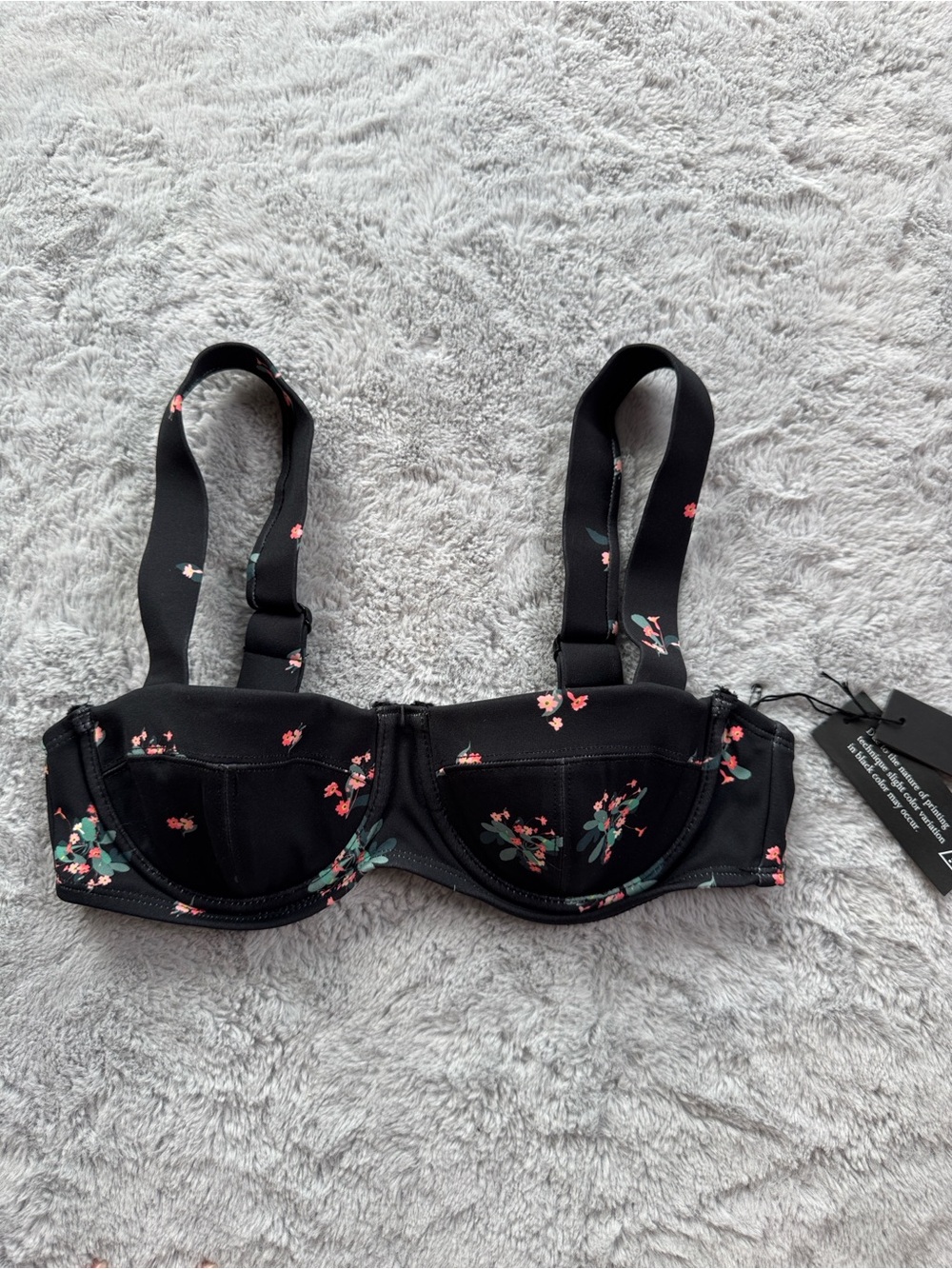 TA3 Busty Bra Top Primrose Floral Underwire Bikini Top XS C